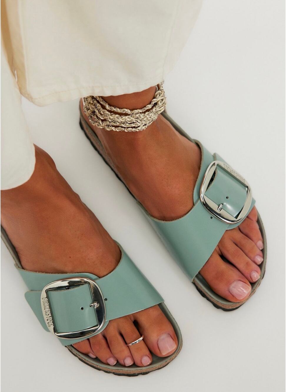 [NWT]Birkenstock Madrid Big Buckle High Shine Sandals 37/6.5